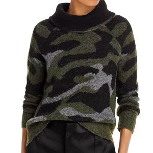 Camo Funnel Neck Sweater